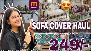 Thumbnail: Meesho *PREMIUM* sofa cover haul🧡| start ₹150 😍| Latest Sofa Cover Haul | #meeshohaul   #prishachics