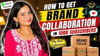Thumbnail: 🚀 How to Get Brand Collaborations as a Small Creator | Real Experience + Tips ✅