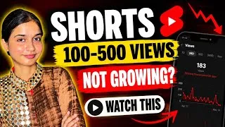 Thumbnail: 🚨 100-500 Views Par Shorts Kyu Ruk Jate Hai? 😳 Real Reason Revealed!