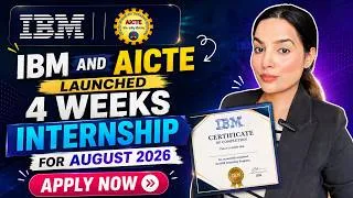 Thumbnail: IBM Virtual Internship for August 2026 | Work From Home Internships by Government