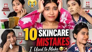 Thumbnail: ✨ 10 Skincare Mistakes I Used to Make 🚫(Stop Doing These!) ❌ 