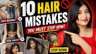 Thumbnail: ✨ These 10 Hair Mistakes Are Ruining Your Hair Growth 😳🚫 