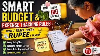 Thumbnail: How I Track Every Rupee I Spend 💸 | Smart Budget & Monthly Money Saving Tips | Expense Tracker Tamil