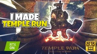 Thumbnail: I Made Realistic Temple Run Game (That will Destroy Your Pc!!!) | Hindi Game Dev | ft. @TesRekt