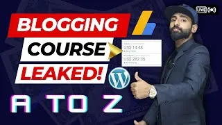 Thumbnail: Advanced Blogging Course LEAKED! || Make 5000$/Month From Blogging A to Z With Payment Proof