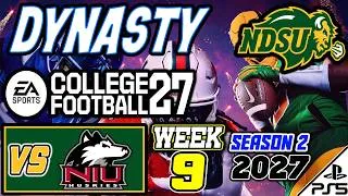 Thumbnail: EA College Football 27 | DYNASTY | S2 | 2027 | WEEK 9 | vs Northern Illinois Huskies (7/10/26)