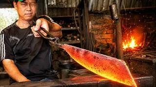 Thumbnail: How Coconut Knives Are Made | Southeast Asia's Essential Tool, Forged in an Old Blacksmith Shop