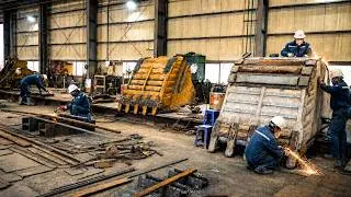 Thumbnail: How Excavator Parts Are Cut & Welded by Hand | Bucket, Long Reach Boom & Rotating Link