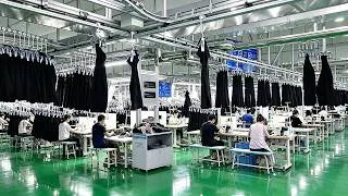 Thumbnail: 大开眼界，中国工厂智能化流水线量产休闲女裤