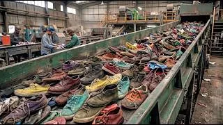 Thumbnail: Genius Recycling | How Old Shoes Are Recycled Into Beautiful Floor Tiles