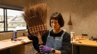 Thumbnail: How $500 Japanese Brooms are Made! The Detailed Process of Making Shuro Houki Brooms