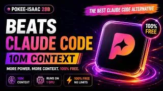 Thumbnail: Pokee-Isaac 28B is INSANE! World’s first 10M Context AI Model Tested - Claude Code Alternative Free