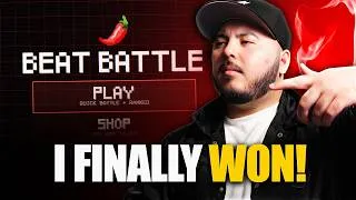 Thumbnail: I Tried ONLINE BEAT BATTLES… (I finally won)