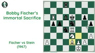 Thumbnail: Bobby Fischer’s Immortal Sacrifice (1967) | Fischer vs Stein | Prodigy Pawn