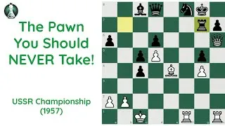 Thumbnail: Mikhail Tal vs Alexander Tolush | The Pawn You Should NEVER Take! 🤯🔥 | Prodigy Pawn