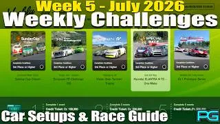 Thumbnail: Gran Turismo 7 | Weekly Challenges Guide | July Week 5 2026
