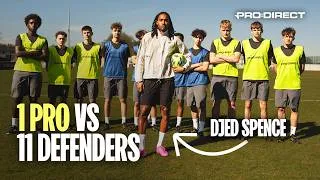 Thumbnail: England's DJED SPENCE vs 11 DEFENDERS... Who Wins? 👀🔥