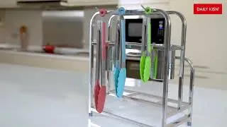 Thumbnail: DAILY KISN Kitchen Tongs, Cooking Tongs for BBQ, Buffet, Dining, etc. (Set of 3)