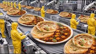 Thumbnail: Inside the Giant Paneer Factory | Thousands of Paneer Cubes | Spicy Curry with Layered Paratha