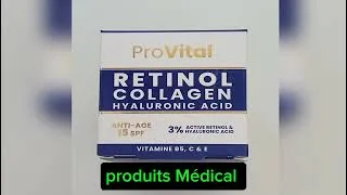 Thumbnail: كريم للقضاء على التجاعيد و الهالات السوداء ومرطب provital collagène hyaluronic acid 