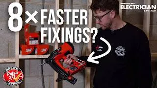 Thumbnail: ITW Pulsa 27E Review: Fast Cable & Conduit Fixings #Pulsa27E #ElectricianTools#CableRuns#ToolReview