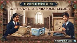 Thumbnail: How to Score 20/20 in Unseen Passage | CBSE Class 9 English Reading Skills (2026-27)