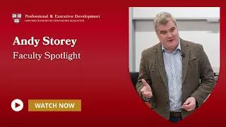 Thumbnail: Meet Andy Storey | Harvard P&ED Faculty Spotlight