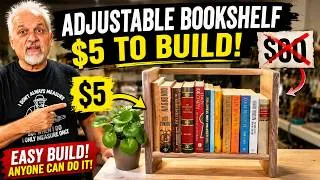 Thumbnail: I Built This Adjustable Bookshelf for $5… Stores Want $60!