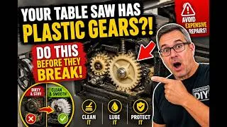 Thumbnail: Your Table Saw Has PLASTIC Gears?! Do This Before They Break