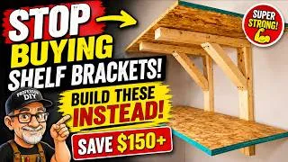 Thumbnail: Stop Buying Shelf Brackets! Build These Instead (Save $150+)