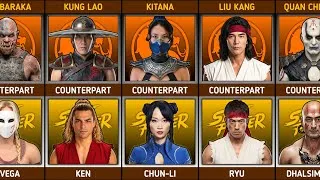 Thumbnail: Mortal Kombat vs. Street Fighter Counterparts (2021/26 Movies) | Mortal Kombat Comparison 2026