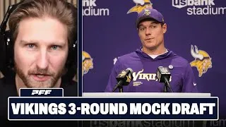 Thumbnail: Minnesota Vikings 3-Round Mock Draft | PFF NFL Show