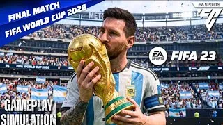 Thumbnail: 🏆 Spain 🇪🇸 vs Argentina 🇦🇷 | FIFA 23 Gameplay | FIFA World Cup 2026 FINAL | Full Match & All Goals