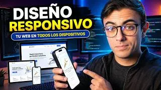 Thumbnail: Cómo crear un Sitio Web RESPONSIVE en tiempo récord (COMPLETO) ⏰