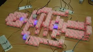 Thumbnail: Multi-networks communications in large set of modular robots