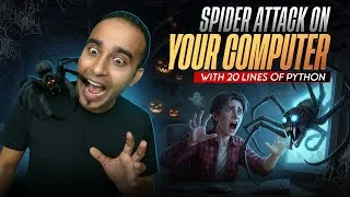 Thumbnail: Scary Halloween Prank || Spider Attack || TKinter Project || Halloween Project || Python Tutorial