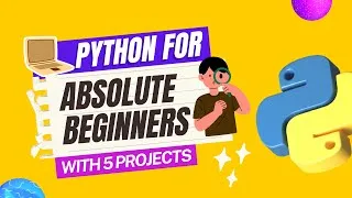Thumbnail: Best Python Tutorial for Beginners || Python for Absolute Beginners || Learn with 5 Python Project