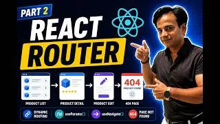 Thumbnail: React Router Part 2 | useParams(), useNavigate(), Dynamic Routing & 404 Page