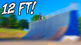 Thumbnail: Dropping In on a 12ft Vert Ramp for the First Time!