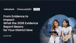 Thumbnail: What the 2026 Evidence Report Means for Your District Now