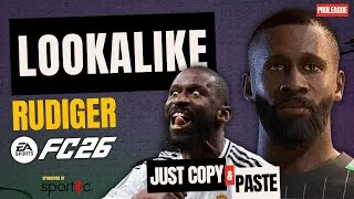 Thumbnail: ANTONIO RÜDIGER Lookalike 🔥 Face Creation EA FC 26 | Pro Clubs & Career Mode