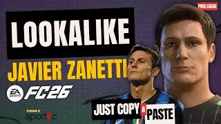 Thumbnail: EA FC 26 Zanetti Face Creation – Pro Clubs & Career Mode Tutorial (89 Icon)