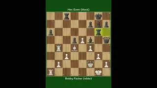 Thumbnail: Bobby Fischer vs Max Euwe Euwe-Fischer (1957), New York, NY USA, rd 2, Mar-10‎