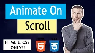 Thumbnail: Animate On Scroll in 9 minutes | AOS