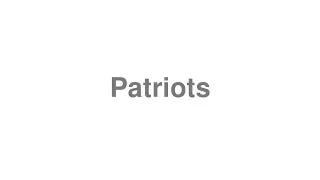 Thumbnail: How to Pronounce "Patriots"