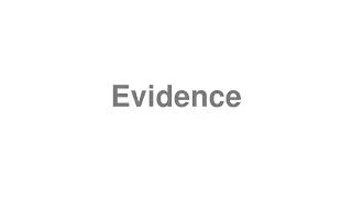 Thumbnail: How to Pronounce "Evidence"