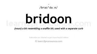 Thumbnail: How to pronounce Bridoon | English pronunciation