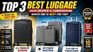 Thumbnail: Best Luggage 2026 | Samsonite vs Spyder vs U.S. Traveler