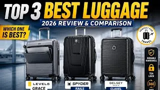 Thumbnail: Top 3 Travel Luggage 2026 | Best Carry On & Checked Suitcase Review