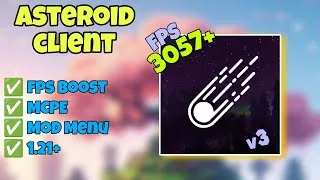 Thumbnail: Asteroid Client for MCPE 1.21 | FPS Boost + PvP Enhancements!
